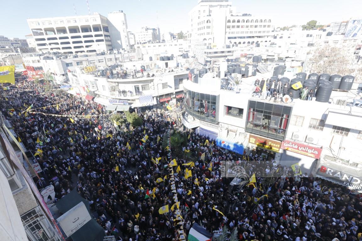 المهرجان المركزي لإحياء الذكرى الـ58 لانطلاقة الثورة وحركة فتح (عدسة: بهاء نصر/وفا)